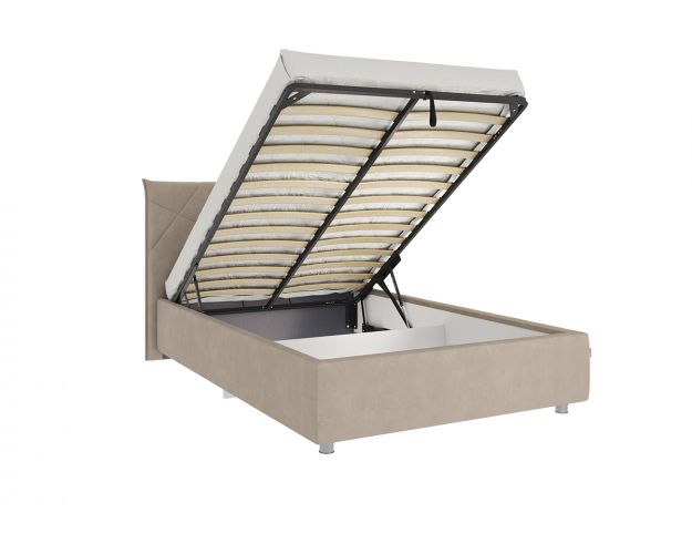 Кровать с подъёмным механизмом 1200 Квест галька (велюр)