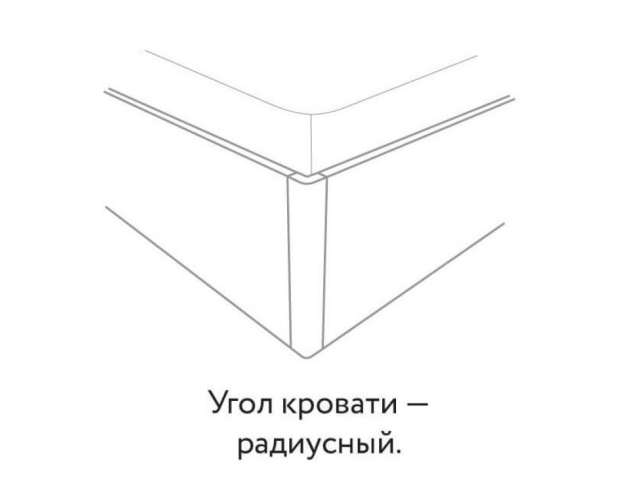 Кровать с ортопедом 1600 Милана гаскон пайн / белый лофт